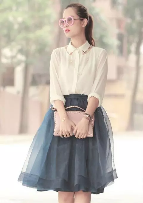 Skirt rana na Blue Organi