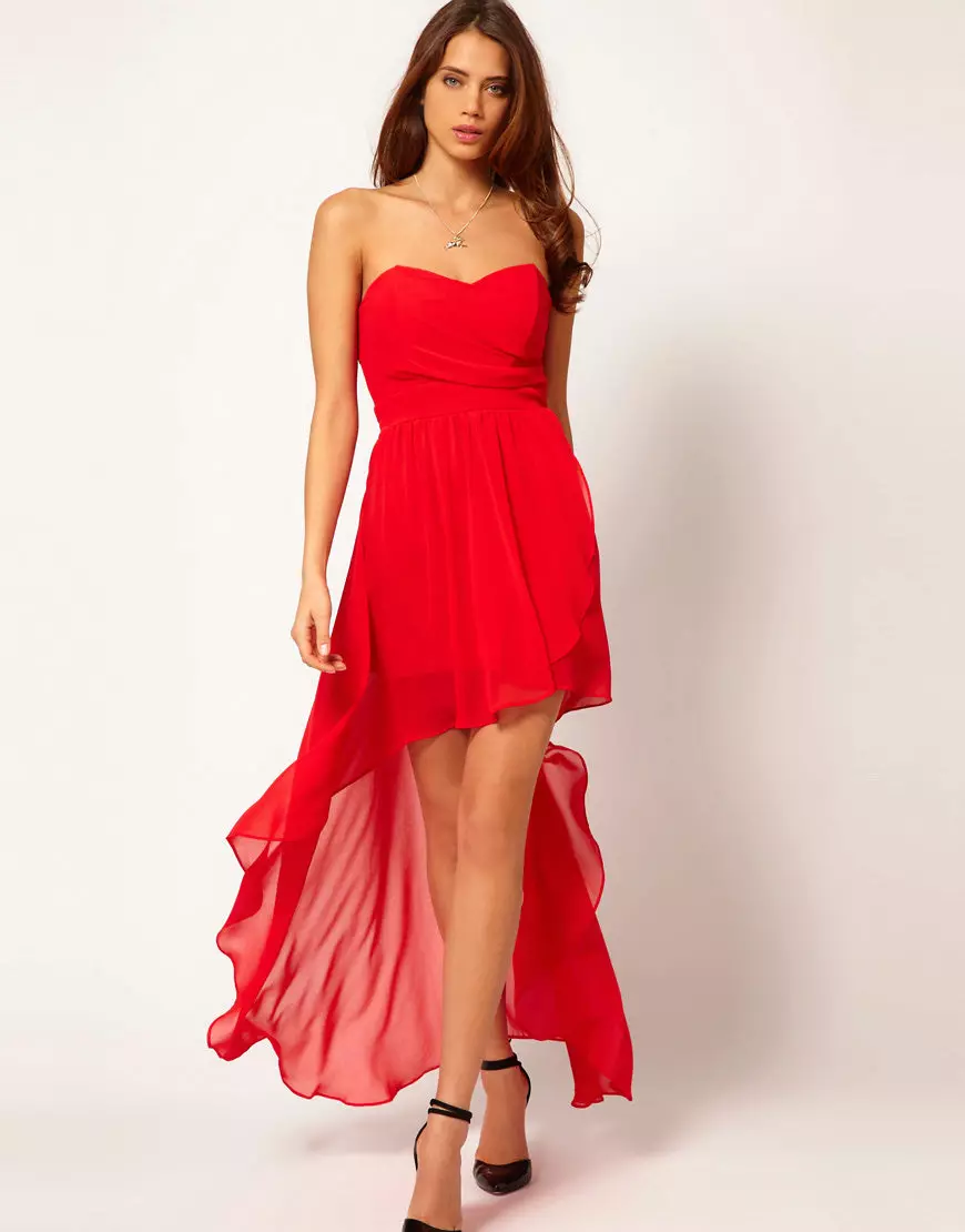 Rode jurk met lus