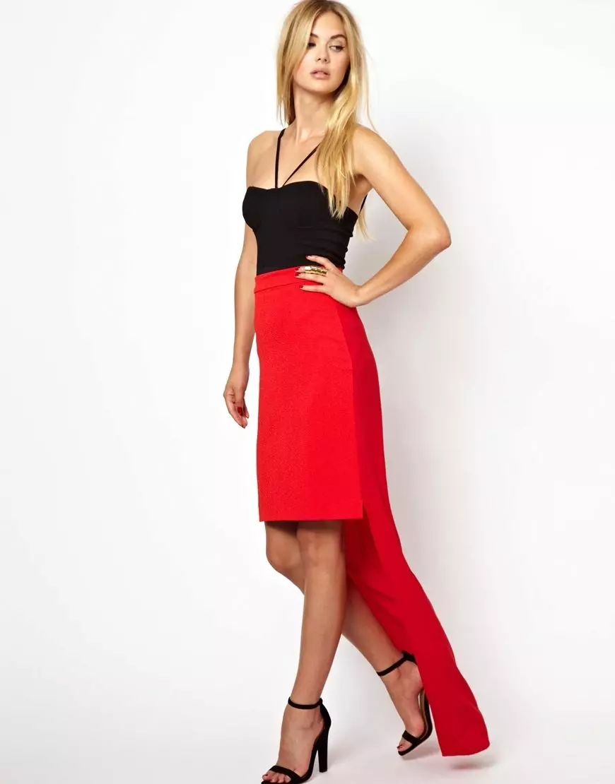 Rode rok met cilon-lus