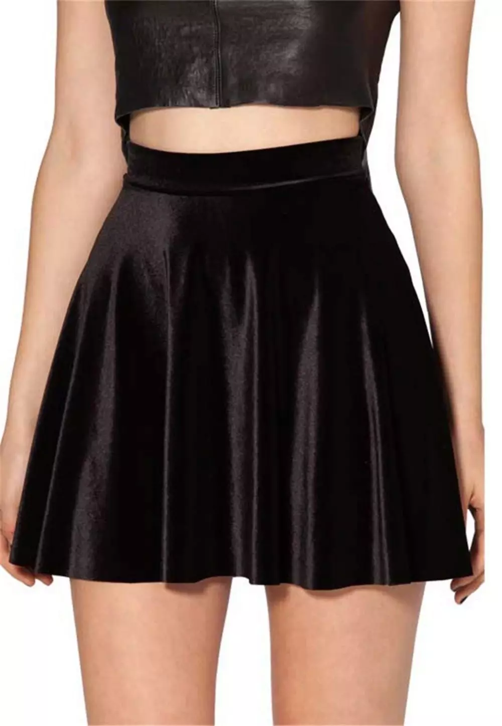 Silk black skirt izuba