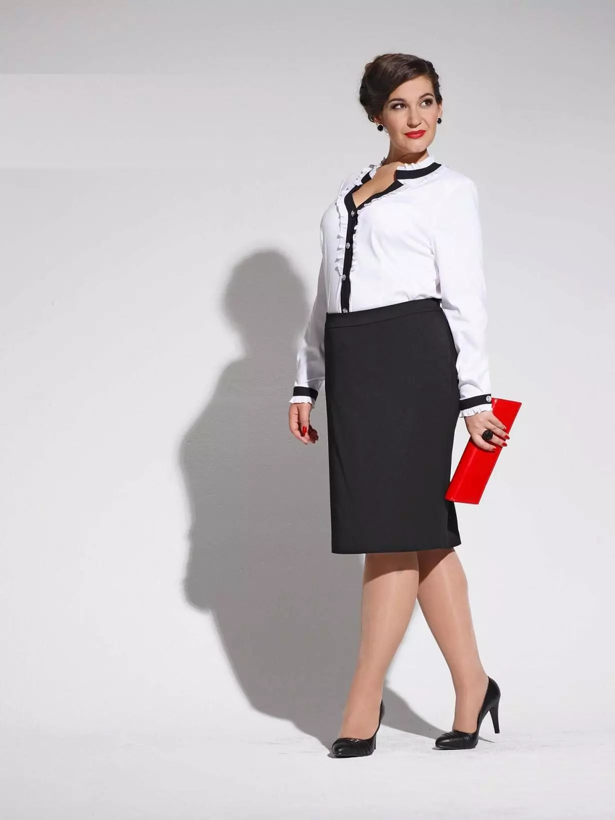 Pakaian Pejabat dengan Skirt Pensil untuk Wanita Penuh