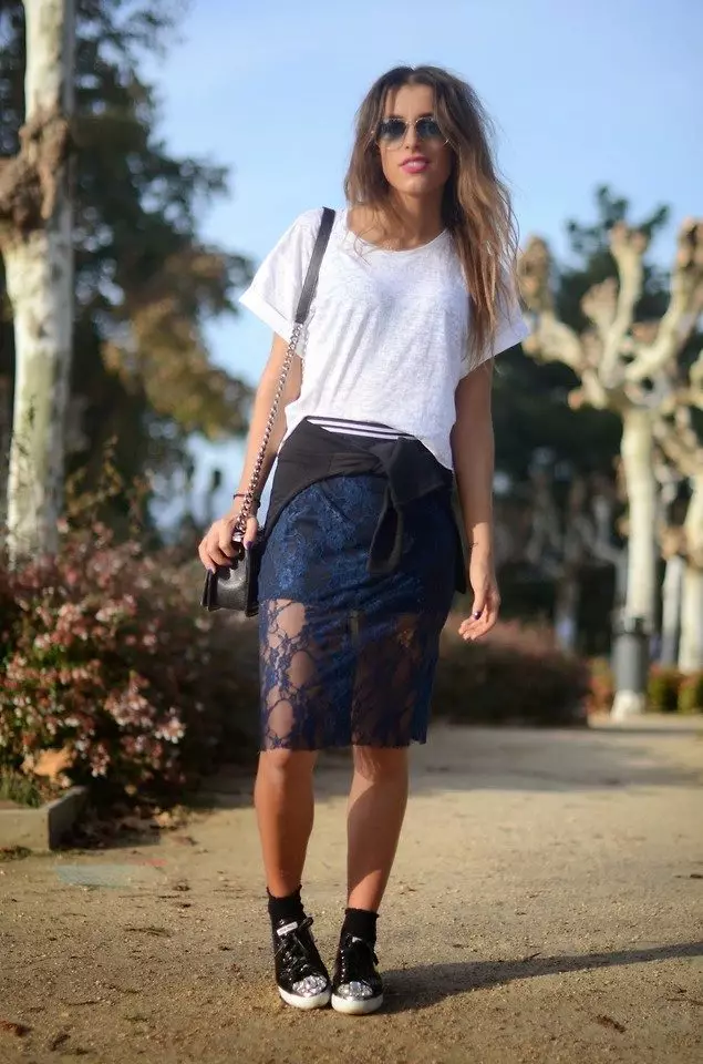 Lace Pencil Rok ing Sports