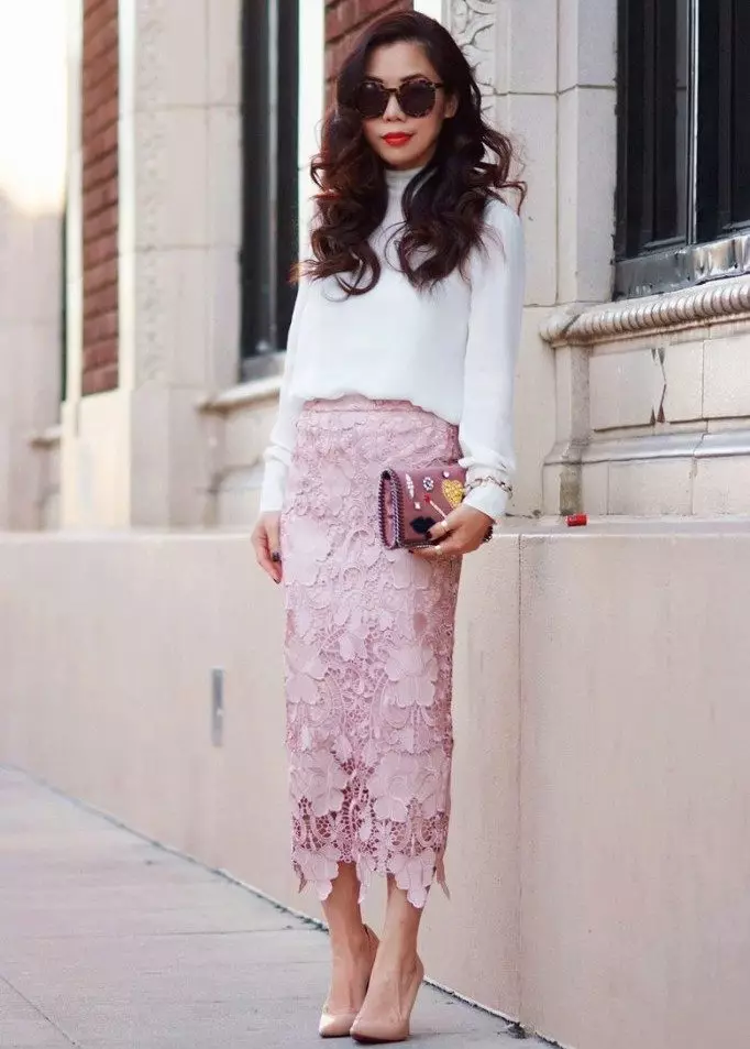 Dogon Lace fensir Skirt - Hoton Romantic Image