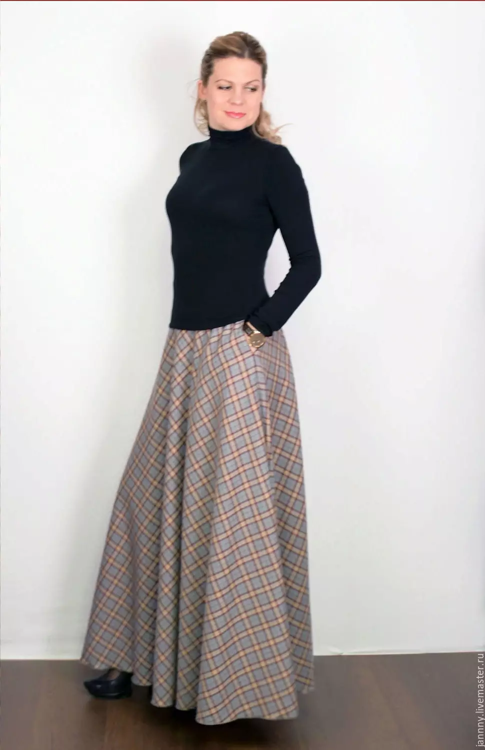 Long skirt on cold weather
