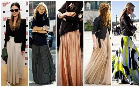 Raznolikost šifona suknje