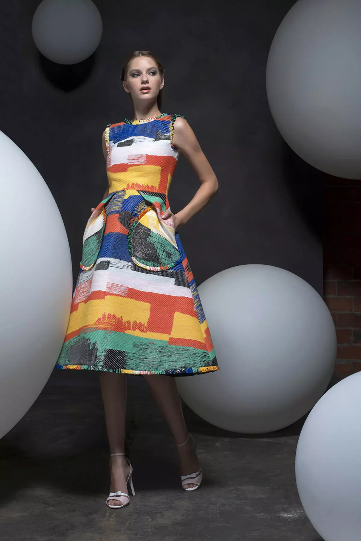 Сукня у стилі стиляг кольорове