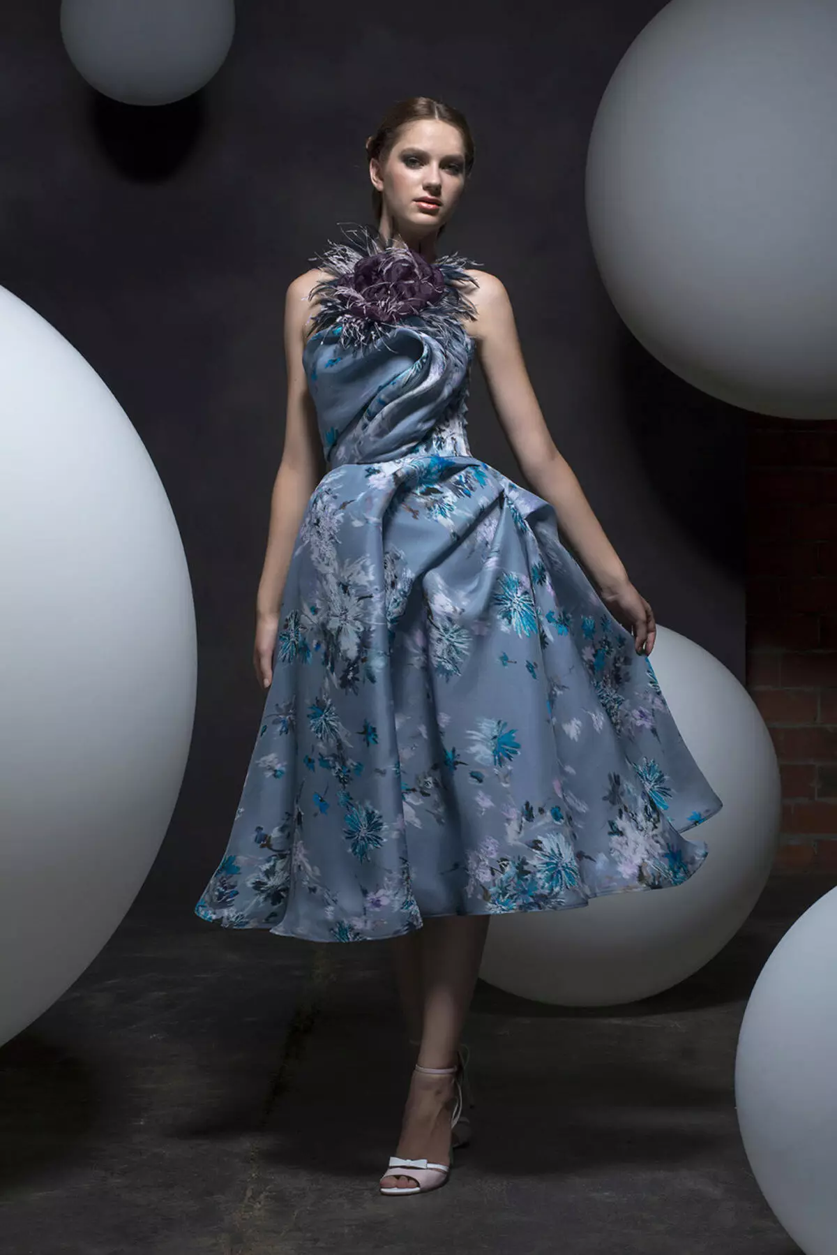 Коктейльне плаття в стилі стиляг з американською проймою