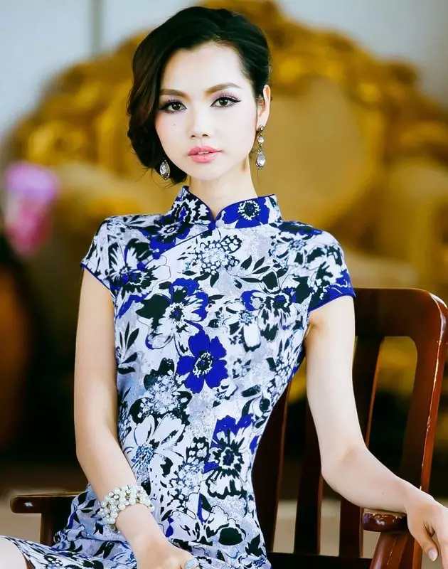 Peinado al vestido de estilo chino