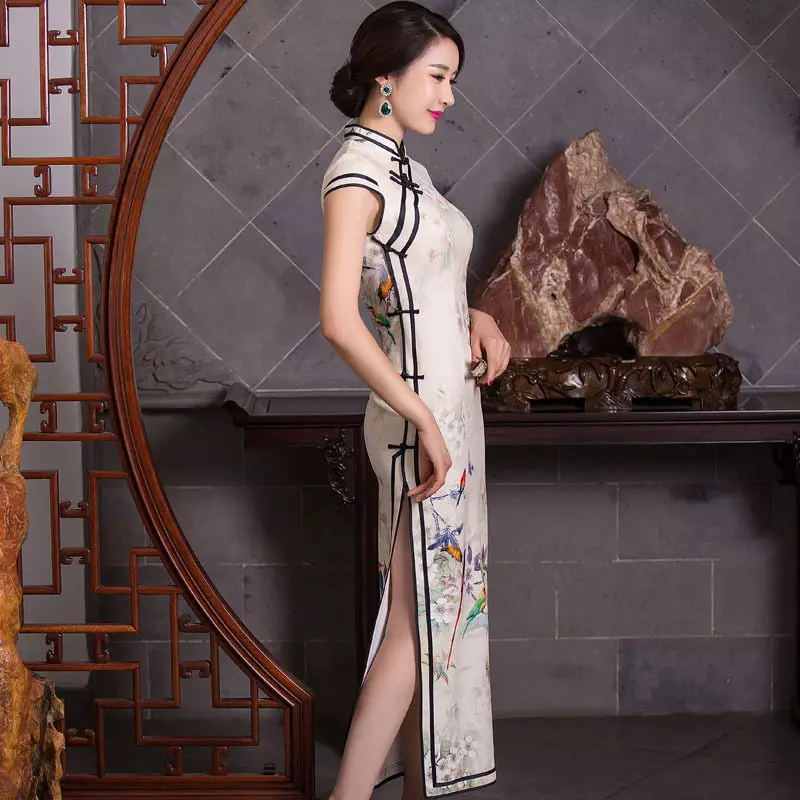 Long Chinees-stijl jurk