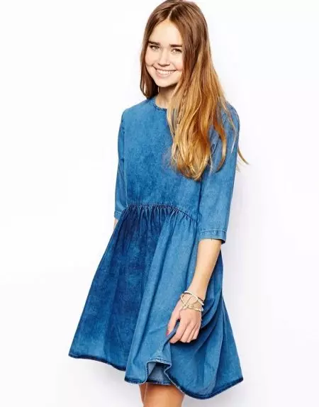 Casual Blue Dress Blue