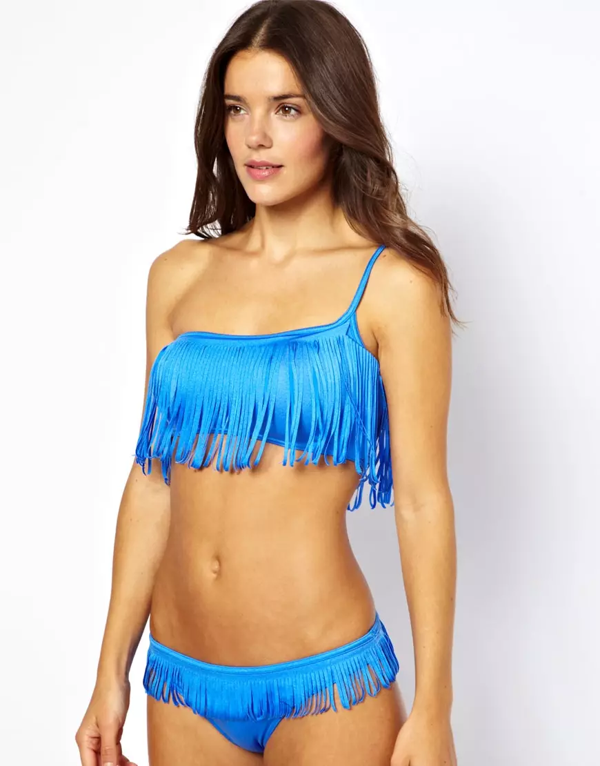 Swimsuit z Fringe (45 zdjęć): Co jest interesujące i jak wybrać modele z frędzlami 1474_8