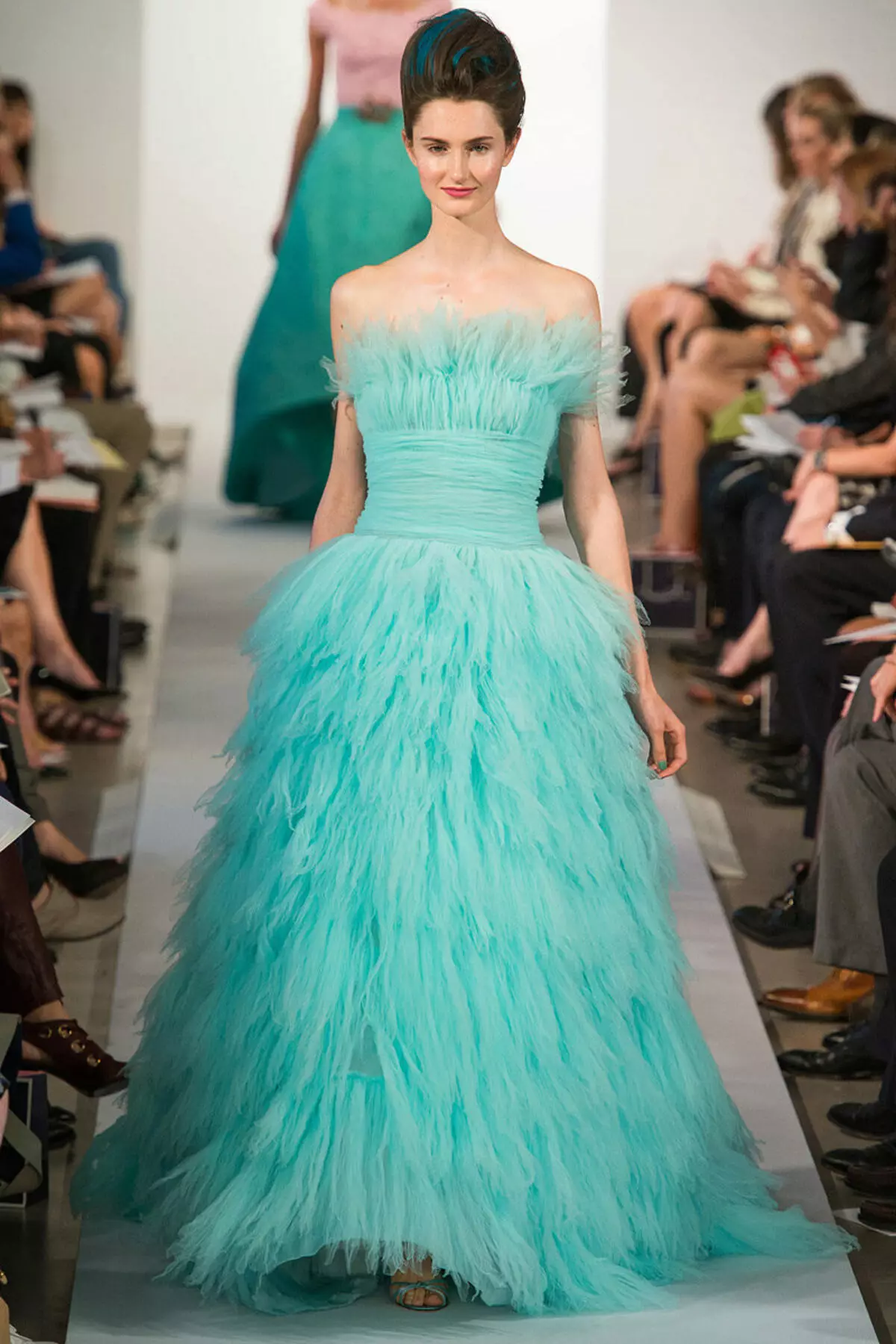 Երեկոյան զգեստ Oscar de La Renta Blue