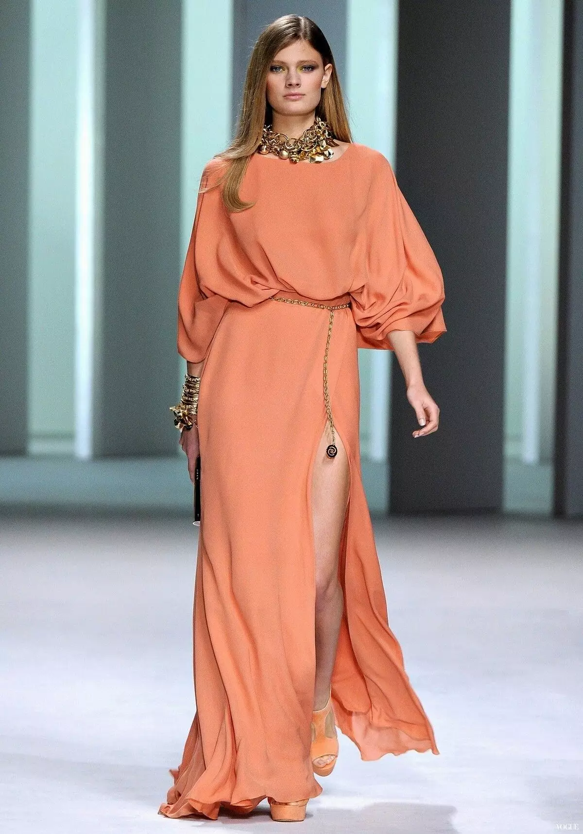 Peach Dress Terracotta-Beige Shade