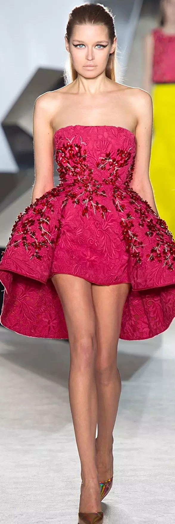 Fuchsia Short Dress.