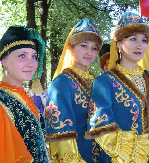 Национално одијело Татара (66 слика): Женски и бебински национални ТАТАРС Костими за девојчице 14773_55