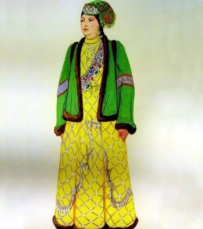 تاتار لباسی ملی (66 تصاویر): لباس زنانه و بچه تاتارها ملی برای دختران 14773_62
