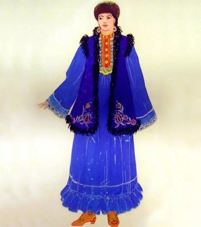 טיטאר חליפה לאומית (66 תמונות): נשים ותינוקות תלבושות לאומיות לבנות 14773_63