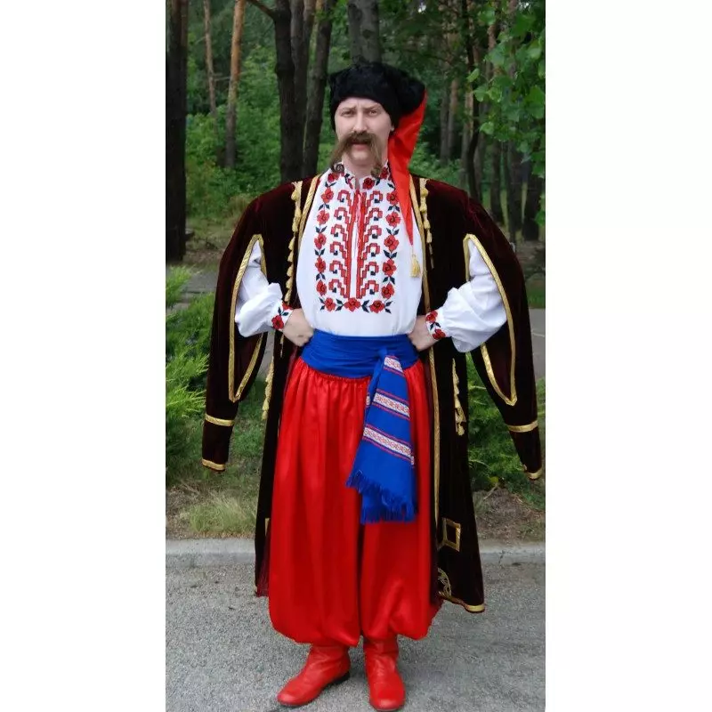 Kostum Negara Ukraine (60 Foto): Untuk Girls, Perempuan, Lelaki, Kostum Kanak-kanak Orang-orang Ukraine 14774_31