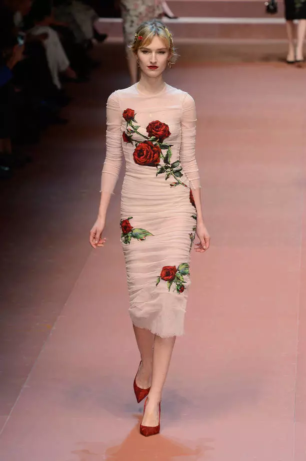 dress roża ma ward Dolce Gabbana