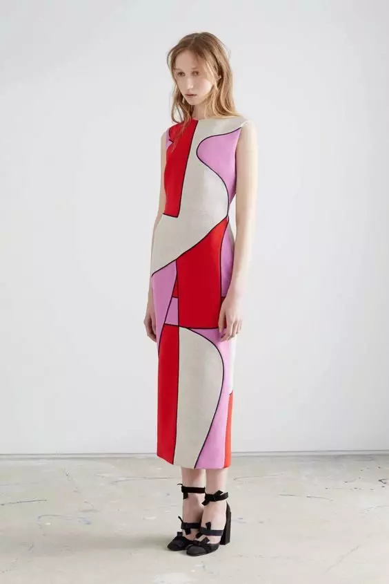 Φόρεμα με αφηρημένο μοτίβο