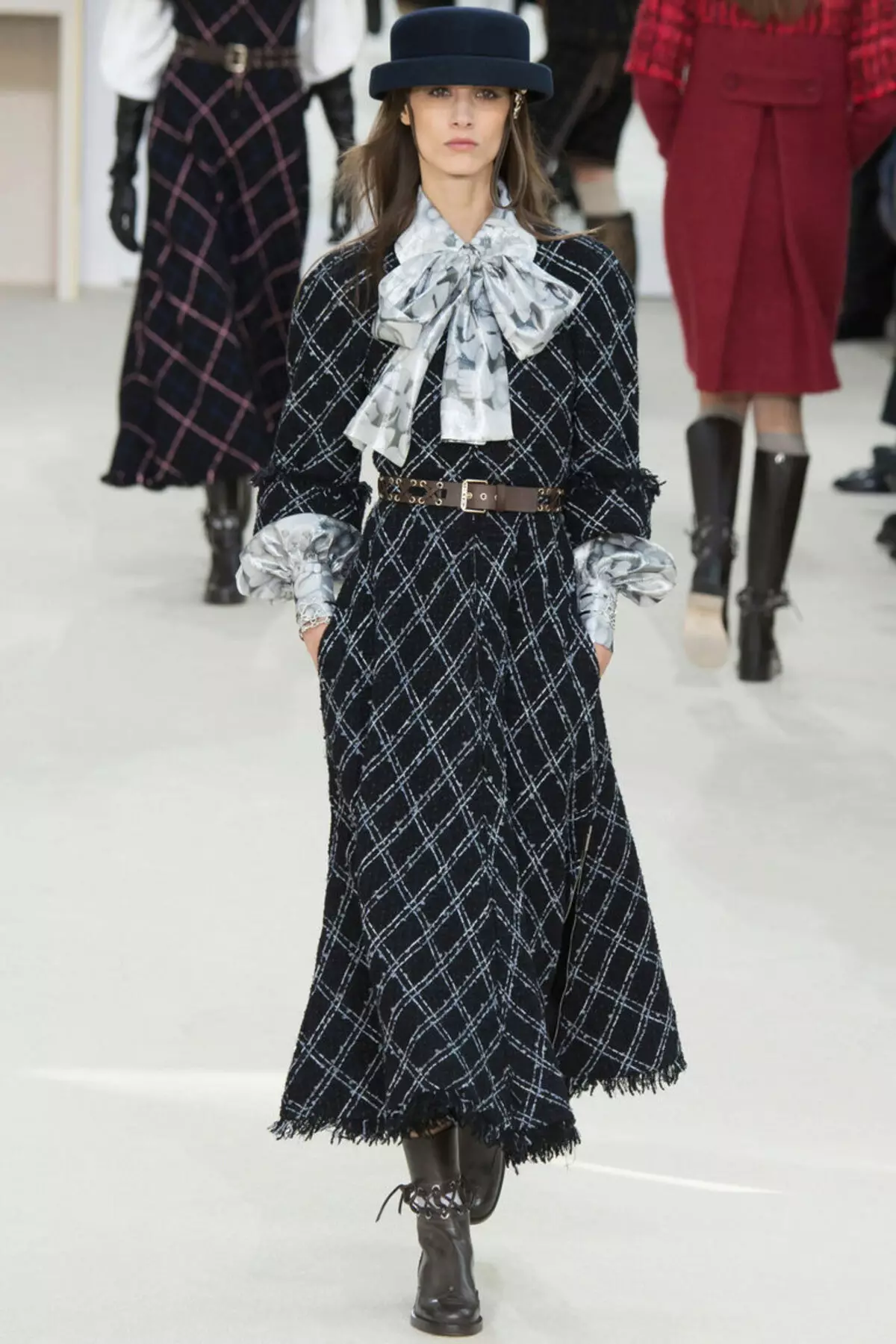 Woolen dress in a cage from Chanel