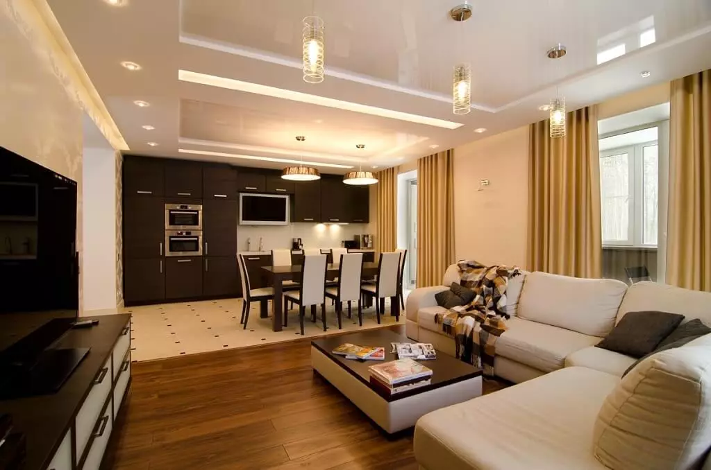 Living Rooms (191 Photos): Magagandang panloob na mga pagpipilian sa disenyo, eksklusibong designer na disenyo ng mga living room, mga ideya at mga tip sa pag-aayos 2021. Mga naka-istilong pagpipilian at mga tampok ng palamuti ng pagpasa lounge 147_63