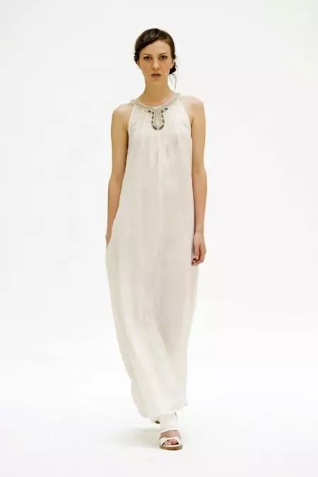 Long Linen Sarafan Dress