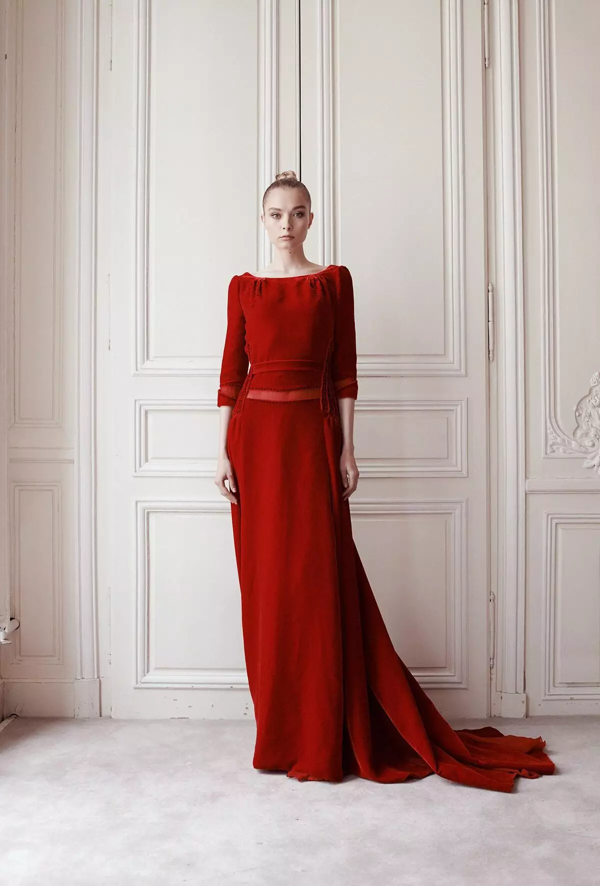 紅色velveter禮服