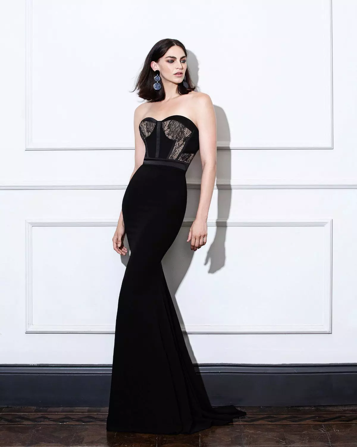 Rochie fără curele Negre Mermaid