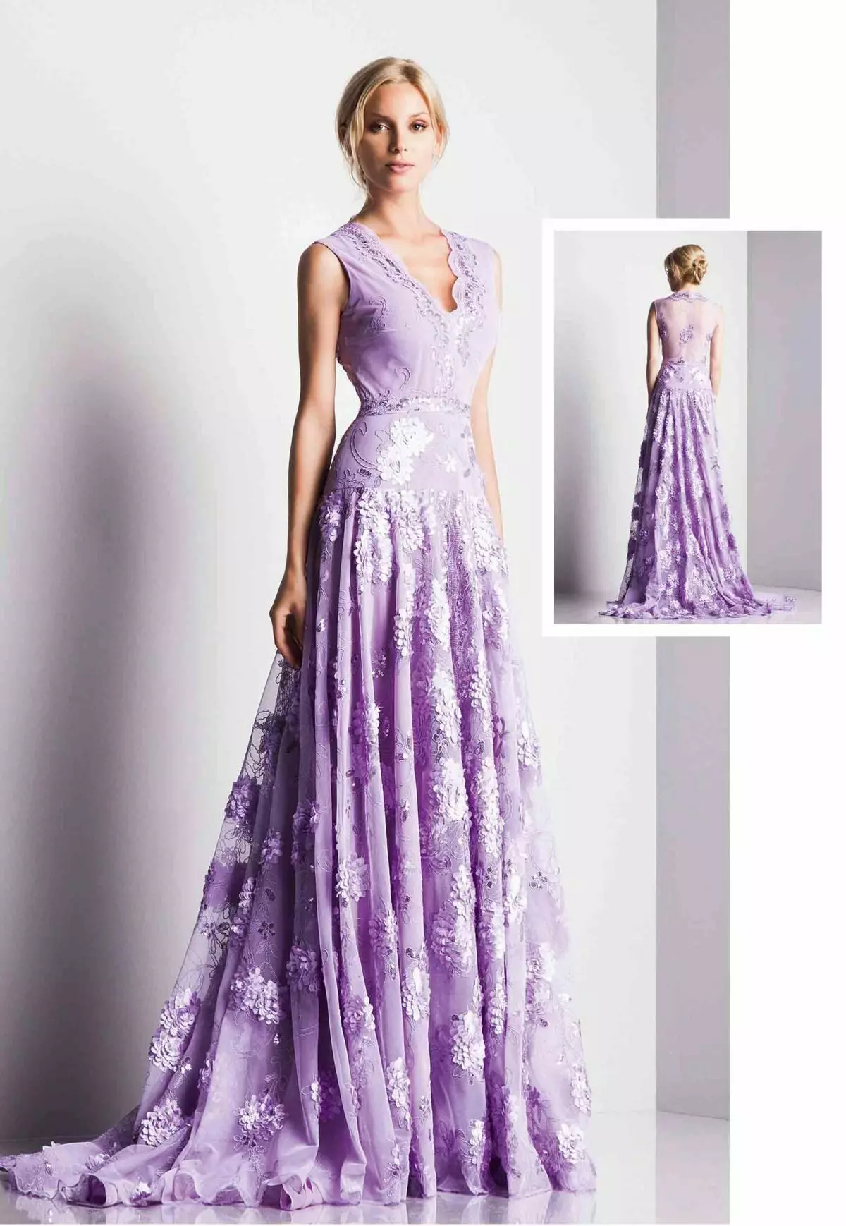 I-Lilac dress for blonde