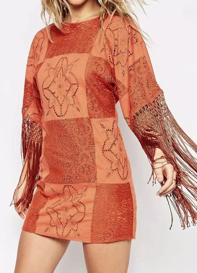 Robe en terre cuite courte avec