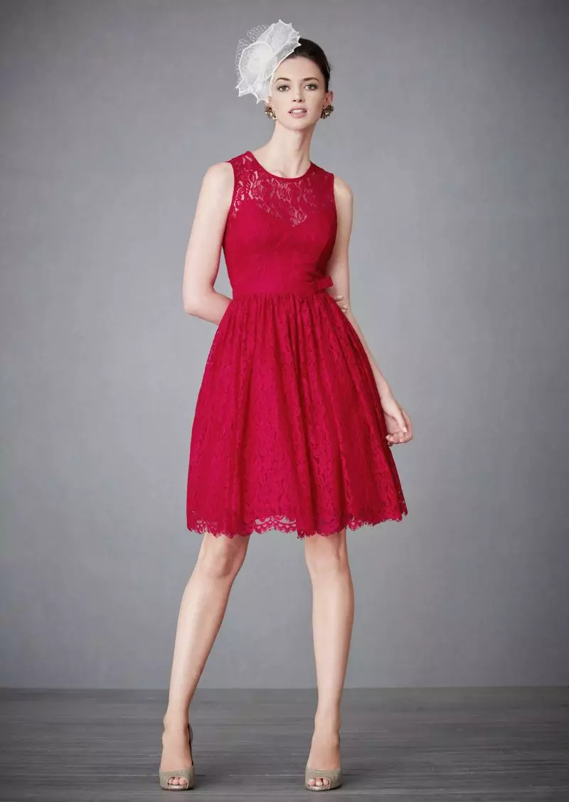 Raspberry Dress Medium Length.