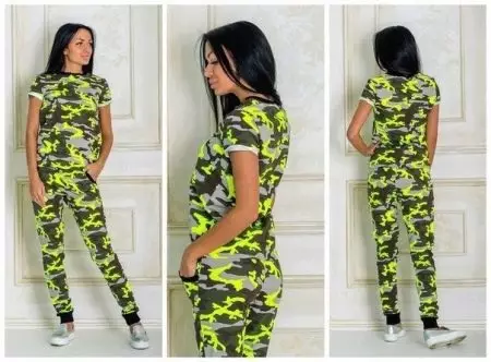 Camouflage Sports Suit (37 foto's): Camouflage Print Models 14830_34