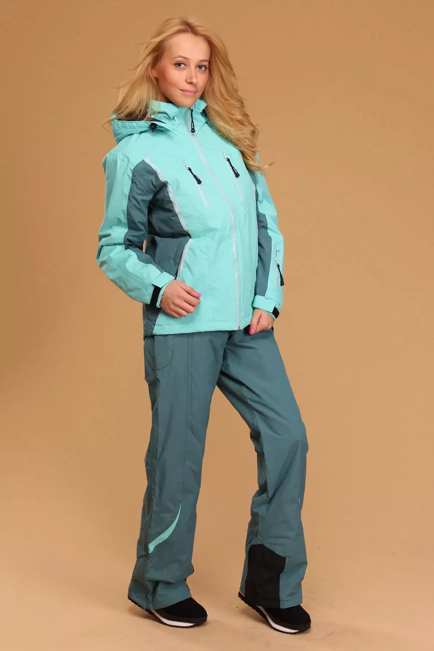 Ски костими (90 фотографија): Женски зимски модели скијања, како да изаберете 14837_25