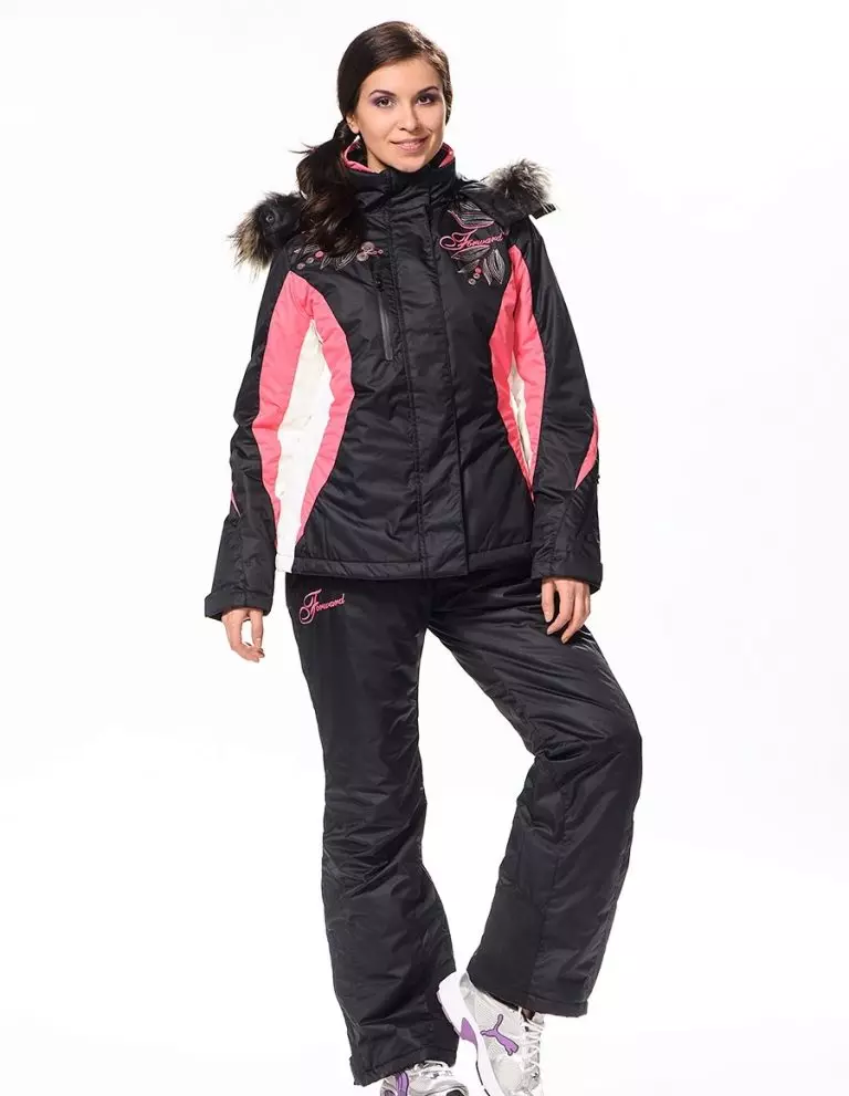 Ски костими (90 фотографии): Женски зимски ски модели, како да се избере 14837_29