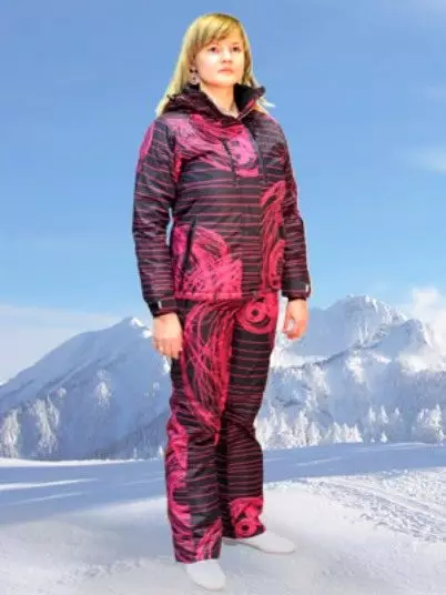 Ski costumes (90 ଫଟୋ): କିପରି ଚୟନ ମହିଳା ଶୀତ ସ୍କି ମଡେଲ, 14837_32