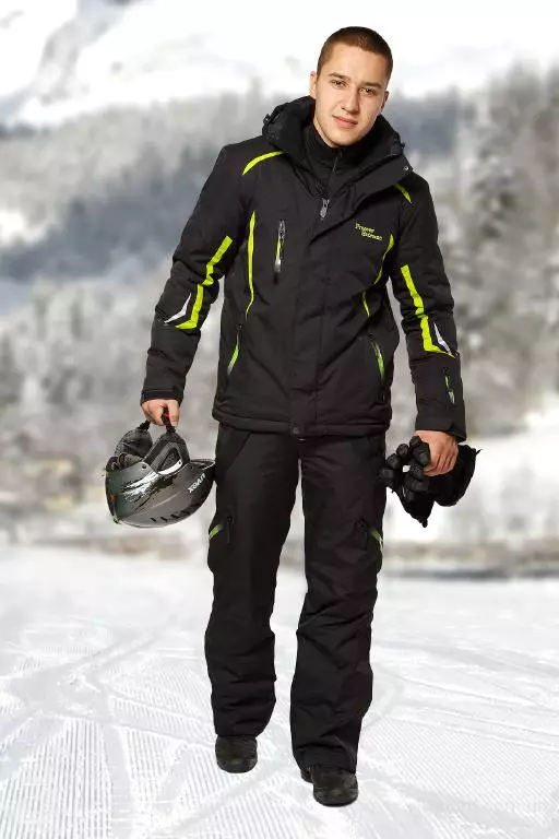Ski kostim (90 foto): modèl ski sezon fredi Fanm, ki jan yo chwazi 14837_51