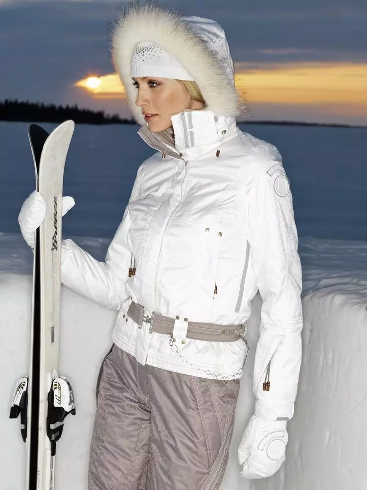 Ski costumes (90 ଫଟୋ): କିପରି ଚୟନ ମହିଳା ଶୀତ ସ୍କି ମଡେଲ, 14837_6