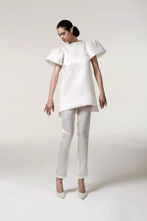Bukser kvinners kostymer 2021 (242 bilder): Nye og motetrender, Chanel Style 14844_103