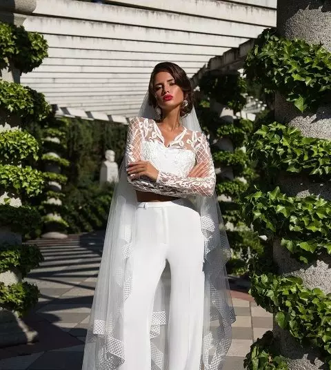Чалбар Хатын-кызлар костюмы 2021 (242 фото): Яңа һәм мода тенденцияләре, Шанель стиле 14844_104