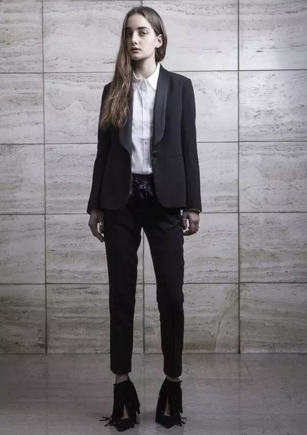 Чалбар Хатын-кызлар костюмы 2021 (242 фото): Яңа һәм мода тенденцияләре, Шанель стиле 14844_126