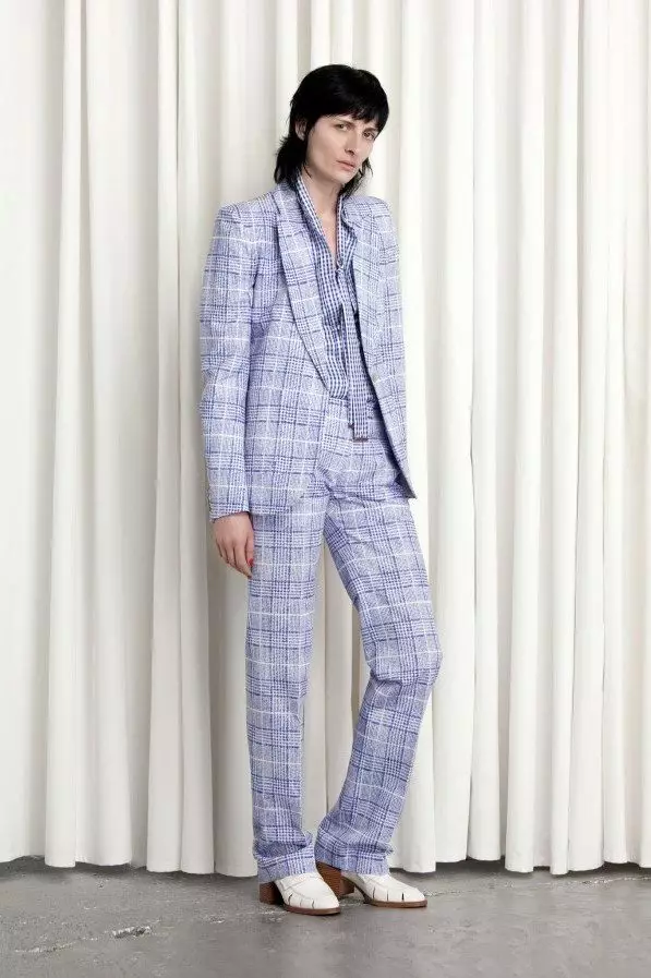 Kostiumy Damskie Spodnie 2021 (242 zdjęcia): Nowe i mody trendy, styl Chanel 14844_146