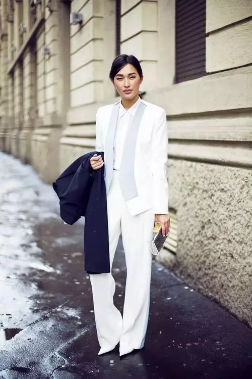 Trouser Naiste kostüümid 2021 (242 fotot): Uued ja mood suundumused, Chanel Style 14844_17