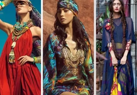 Estilo de Bocho en Roupa (180 fotos): ¿Que é como crear unha moda de moda de inverno e verán con noivas e mulleres de 50 anos de idade 14858_58