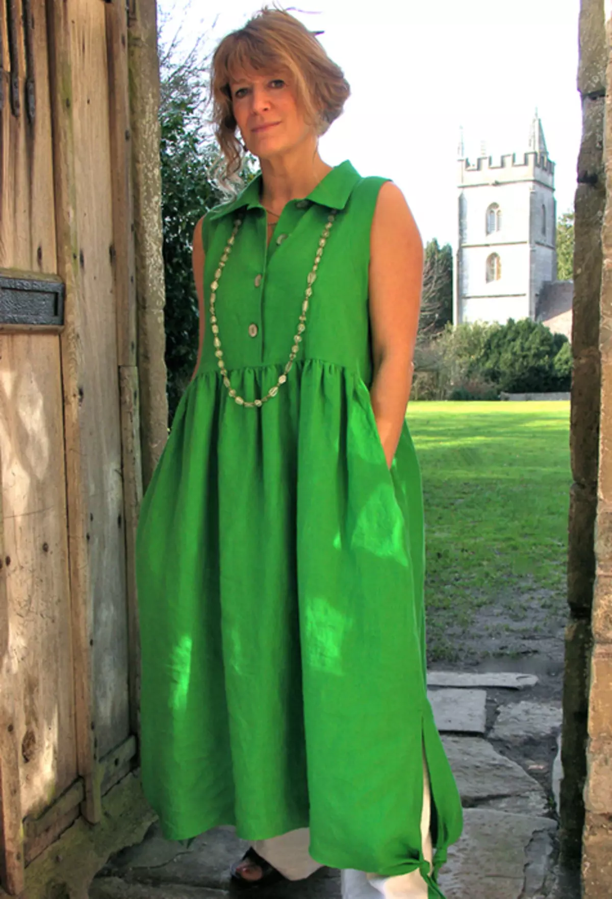 Бочо стил за пълен (64 снимки): плетени неща в Boho стил за жени, след като на 50, правилата за използване на booho елементи в облеклото 14862_3