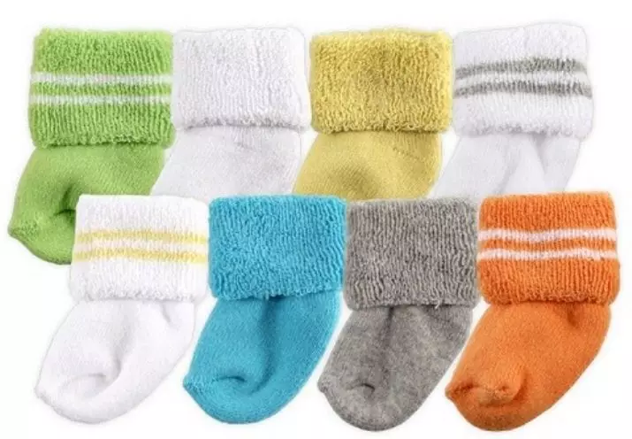 ਨਵਜੰਮੇ ਲਈ socks (59 ਫੋਟੋ): girls ਲਈ ਬੁਣਿਆ ਮਾਡਲ, ਆਕਾਰ ਨਾਲ ਪਤਾ ਕਰ ਰਹੇ ਹਨ 14951_18