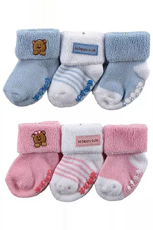 Sokken voor pasgeborenen (59 foto's): gebreide modellen voor meisjes, worden bepaald met maten 14951_19