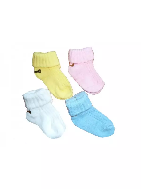 ਨਵਜੰਮੇ ਲਈ socks (59 ਫੋਟੋ): girls ਲਈ ਬੁਣਿਆ ਮਾਡਲ, ਆਕਾਰ ਨਾਲ ਪਤਾ ਕਰ ਰਹੇ ਹਨ 14951_23