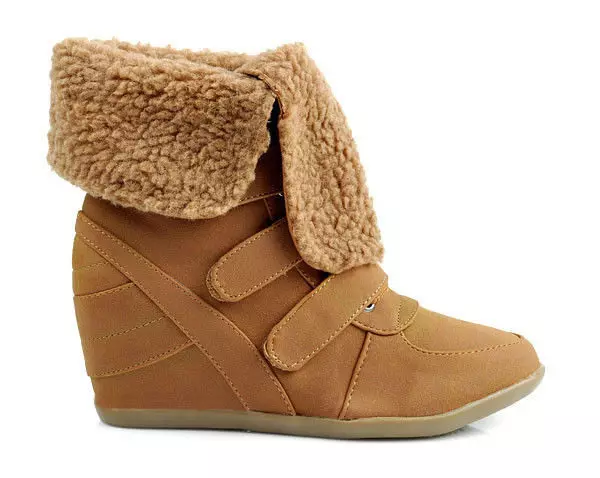 冬季遊冬（49張）：毛皮鞋和冬季皮草，白色，兒童皮革運動鞋靴，時尚型號2021 14984_19