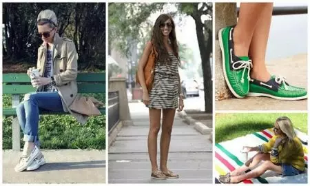 Perempuan Topsiders (45 Foto): Apakah Kasut Top-Sider dan dengan apa yang harus dipakainya 14995_2